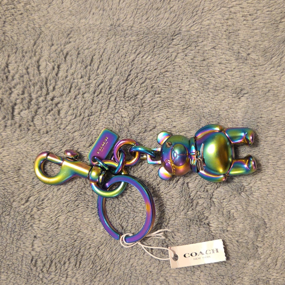 Coach Iridescent Bear Charm
